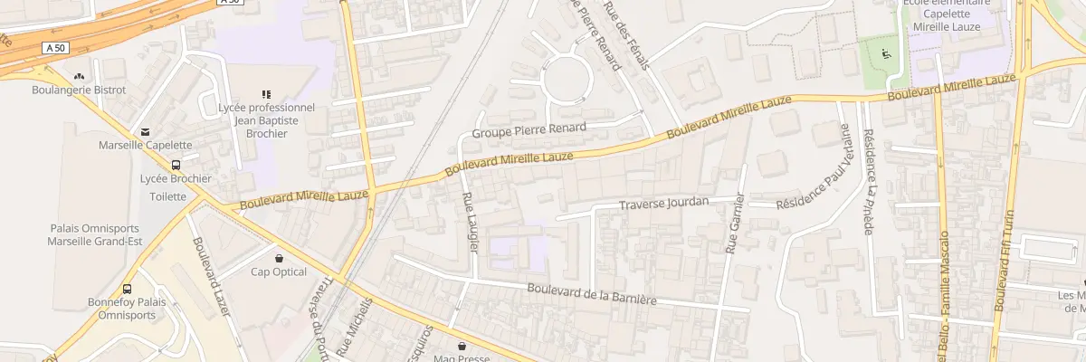 Plan du 60 Bd Mireille Lauze à Marseille 10e Arrondissement