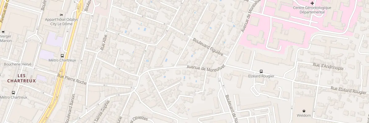Plan du 107 Av de Montolivet à Marseille 4e Arrondissement