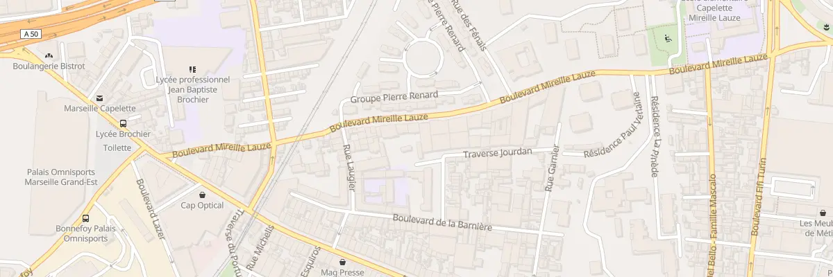 Plan du 62 Bd Mireille Lauze à Marseille 10e Arrondissement