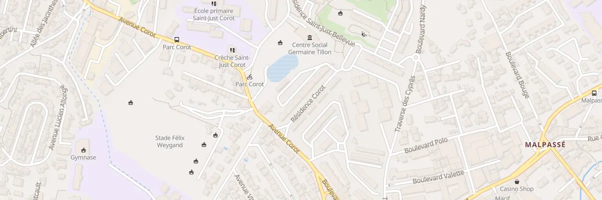 Plan du 58 Av Corot à Marseille 13e Arrondissement