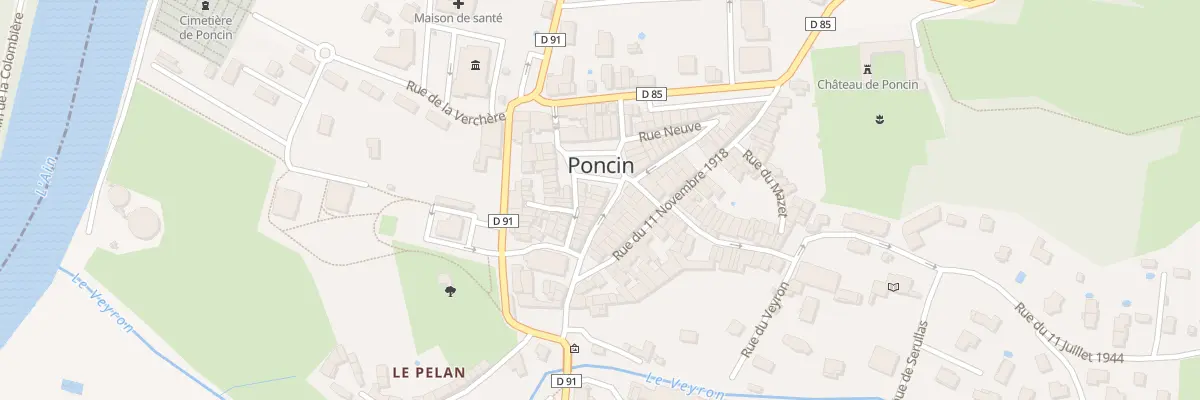 Plan du 4 Rue du 8 Mai 1945 à Poncin