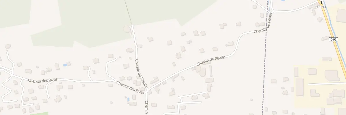 Plan du 23 Che de Pevrin à Cessieu