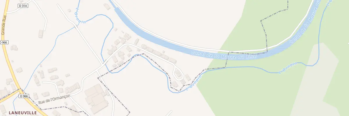 Plan du 15 Rue du Canal à Tréveray