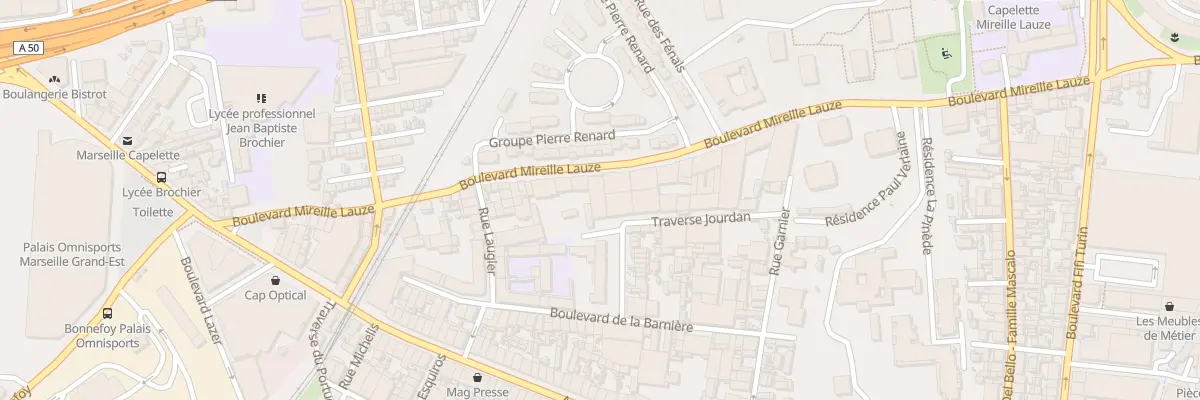 Plan du 64 Bd Mireille Lauze à Marseille 10e Arrondissement