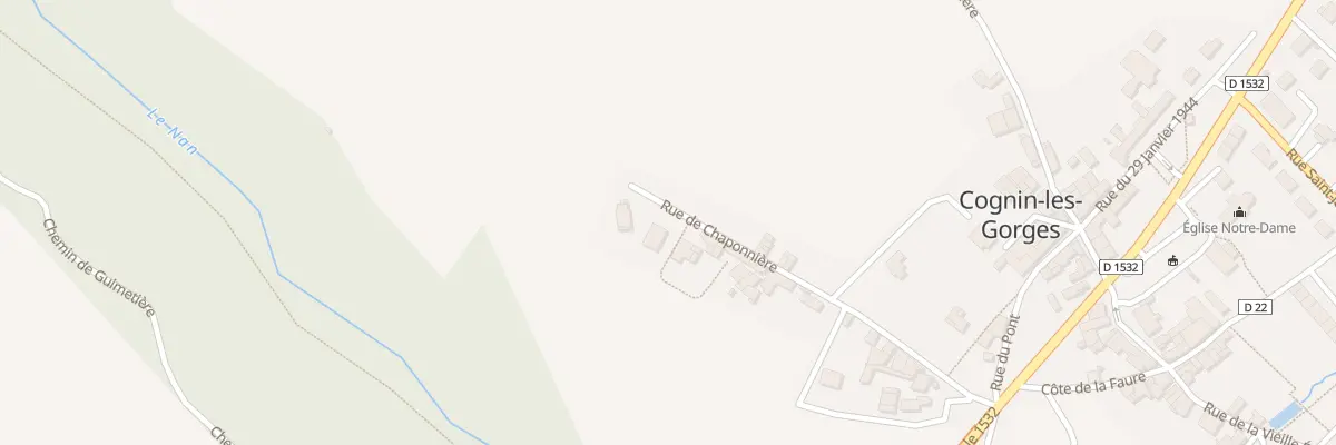 Plan du 273 Rue de Chaponniére à Cognin-les-Gorges