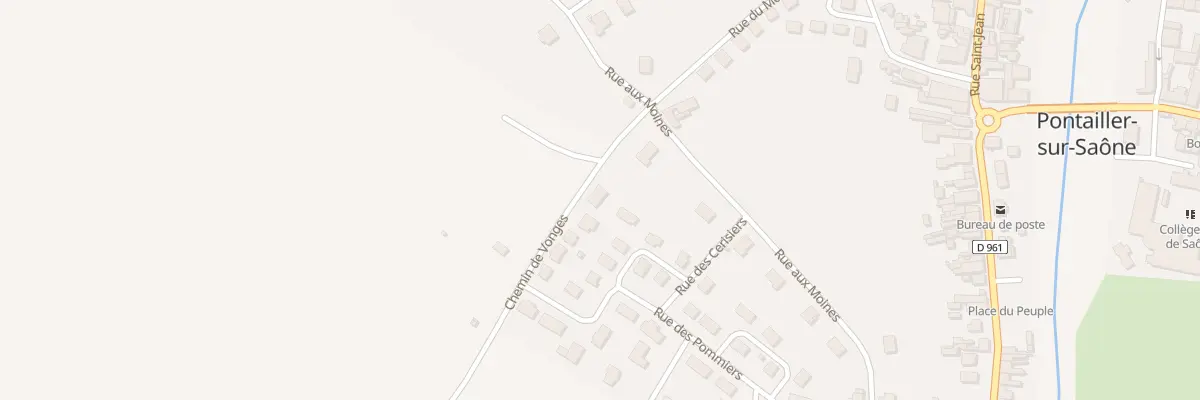 Plan du 1 Rue des Vergers Maillots à Pontailler-sur-Saône