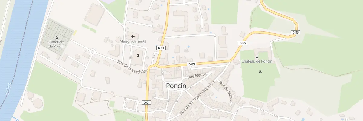 Plan du 7 Av du Château à Poncin