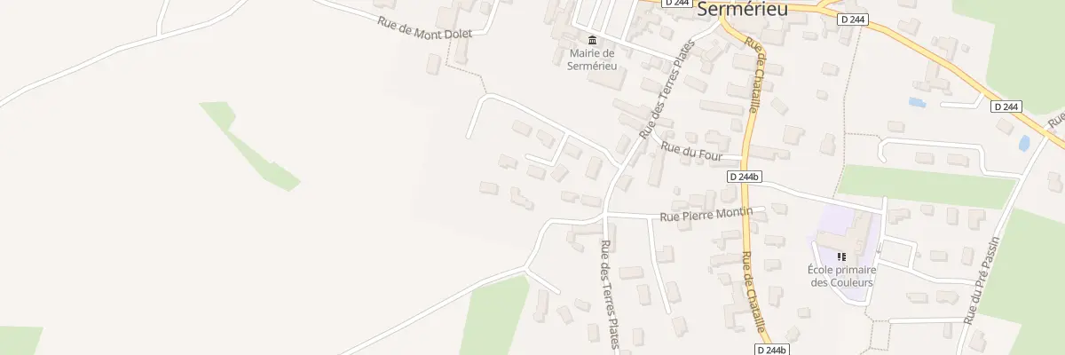 Plan du 87 Imp des Terres Plates à Sermérieu