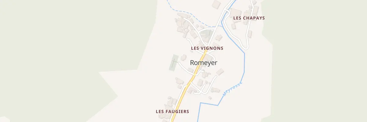 Plan du 185 Rue de la Mairie à Romeyer