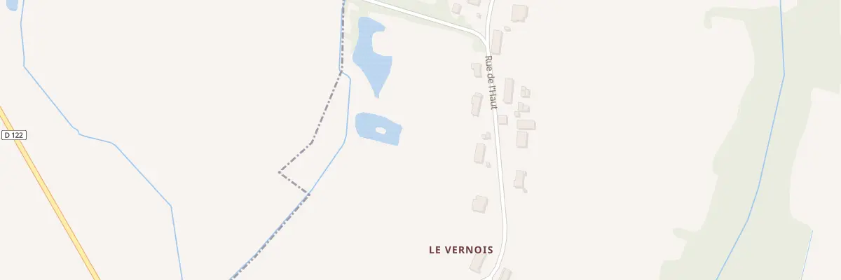 Plan du 1110 Rue de l’Haut à Commenailles