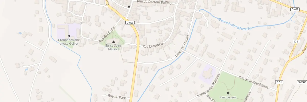 Plan du 37 Rue Lecourbe à Chaussin