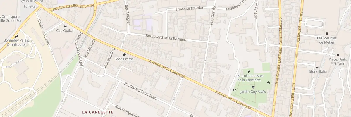 Plan du 181 Av de la Capelette à Marseille 10e Arrondissement