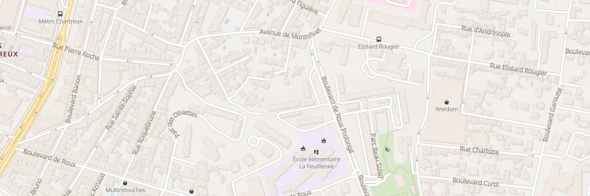 Plan du 5001 Cité Beausoleil B Roux Pr à Marseille 4e Arrondissement