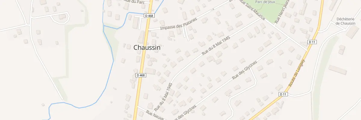 Plan du 9 Rue du 8 Mai 1945 à Chaussin