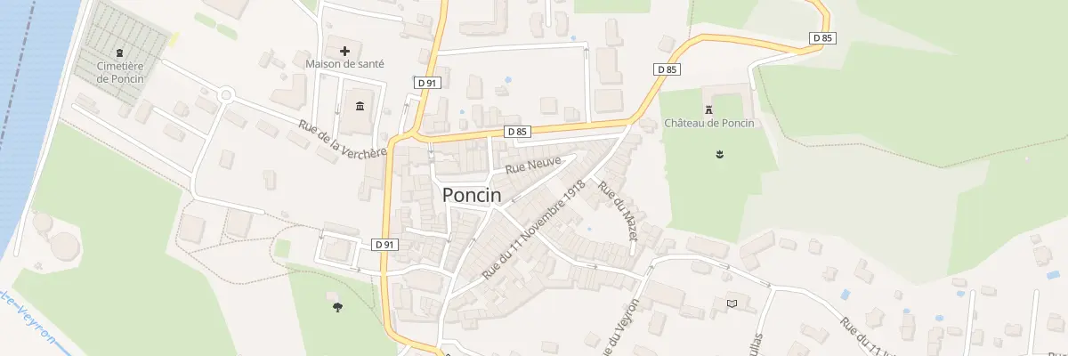 Plan du 9 Rue de l’Etoile à Poncin