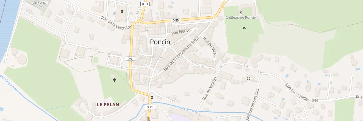 Plan du 4 Rue Xavier Bichat à Poncin