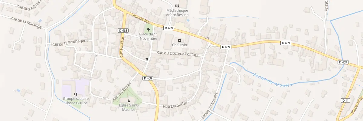 Plan du 6 Rue du Docteur Poiffaut à Chaussin