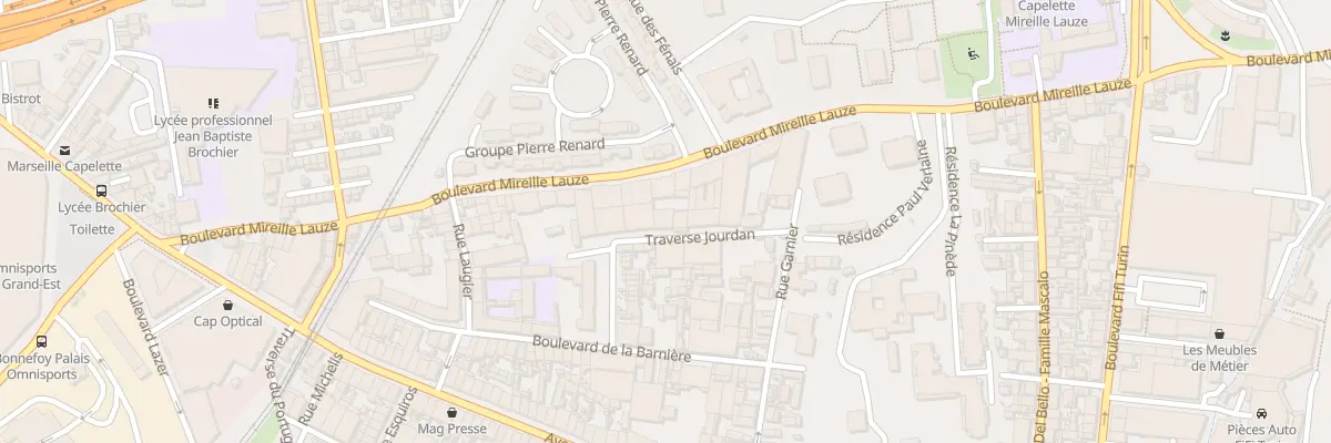 Plan du 72 Bd Mireille Lauze à Marseille 10e Arrondissement