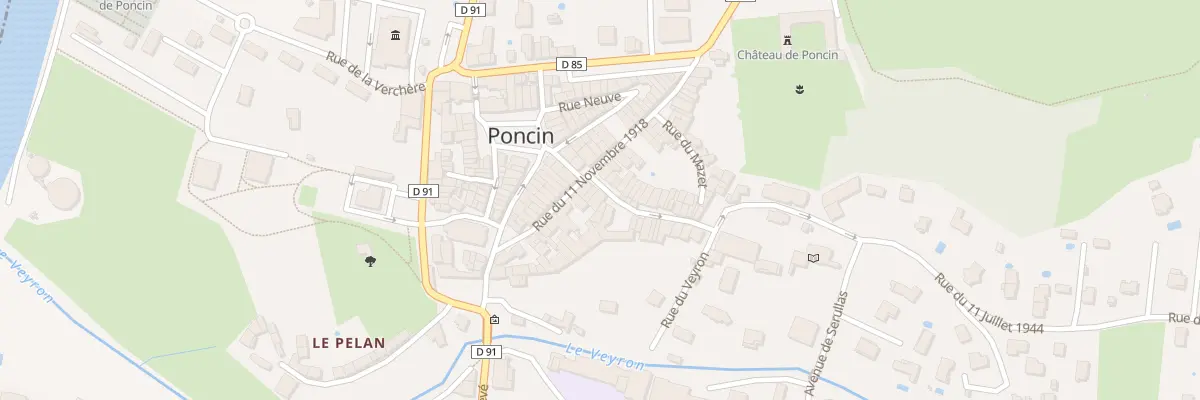 Plan du 6 Rue Xavier Bichat à Poncin