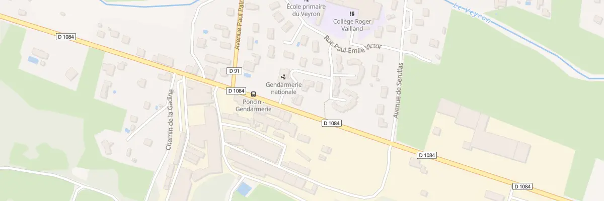 Plan du 23 Rue de l’Armee Francaise Rhin à Poncin