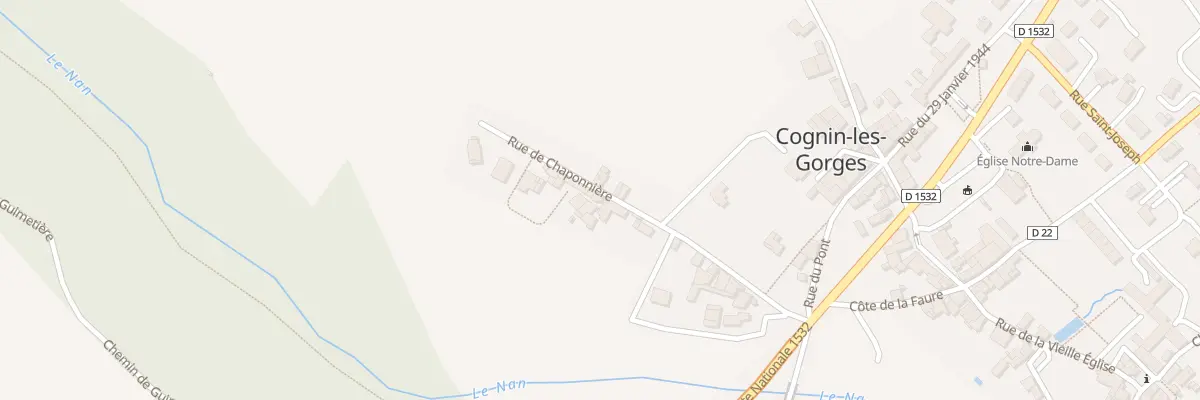 Plan du 199 Rue de Chaponniére à Cognin-les-Gorges