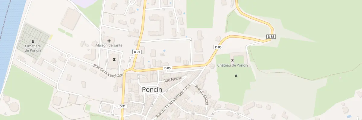 Plan du 15 Av du Château à Poncin