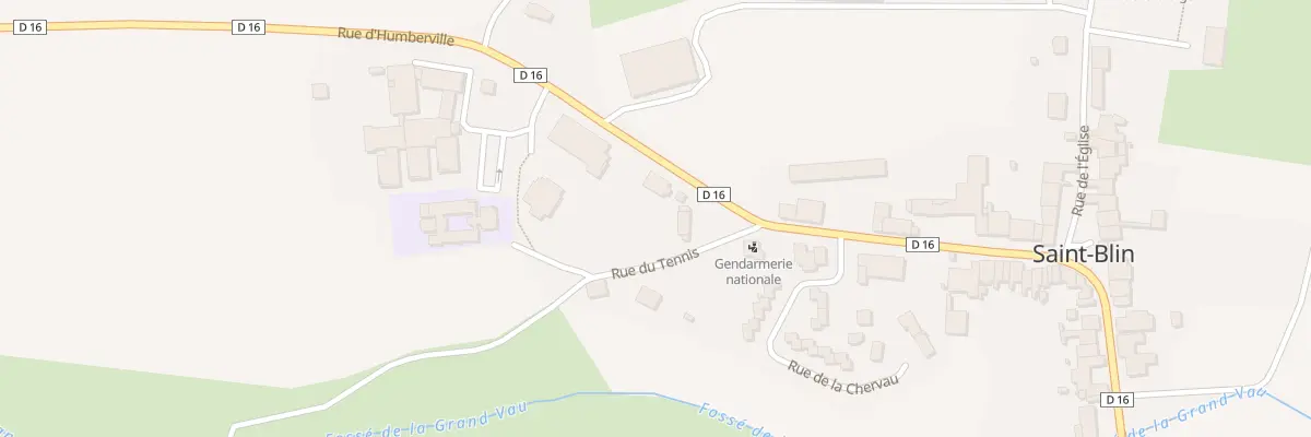 Plan du 2 Rue du Tennis à Saint-Blin