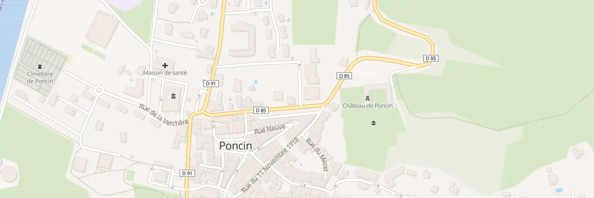 Plan du 17 Av du Château à Poncin