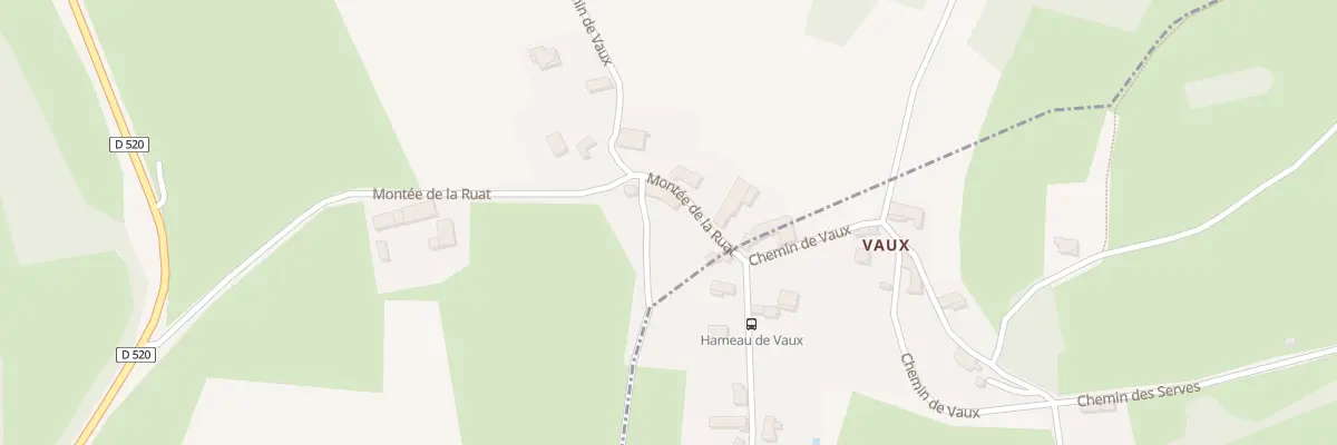 Plan du 5 Che de Vaux à Montrevel