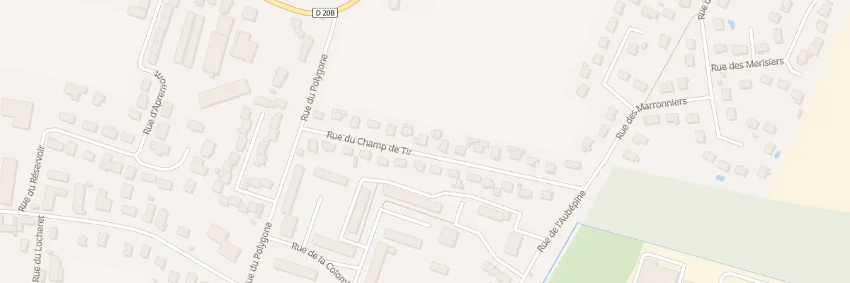 Plan du 14 Rue du Champ de Tir à Auxonne