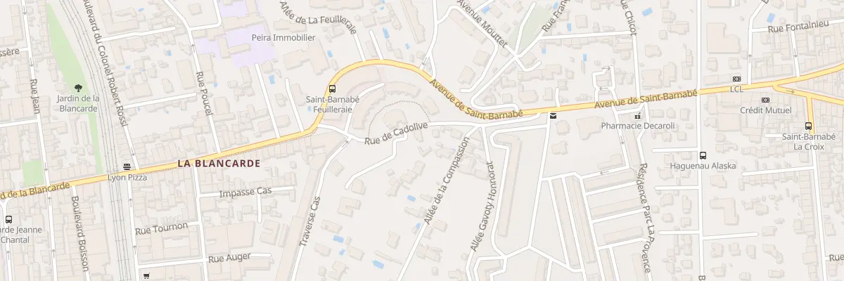 Plan du 8 Rue de cadolive à Marseille 4e Arrondissement