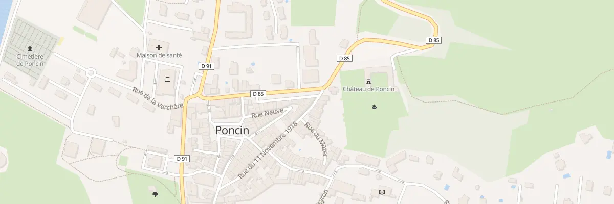 Plan du 14 Pl de Verdun à Poncin