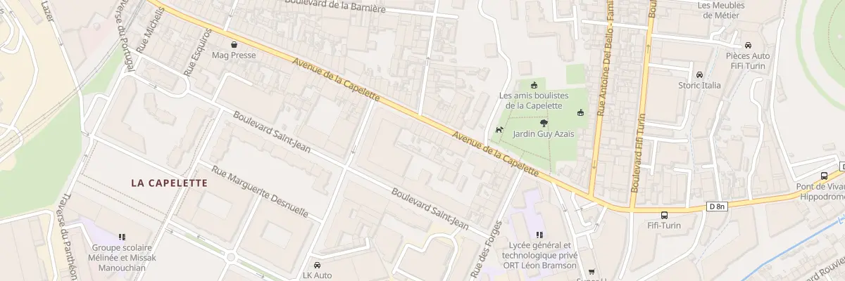 Plan du 186 Av de la Capelette à Marseille 10e Arrondissement