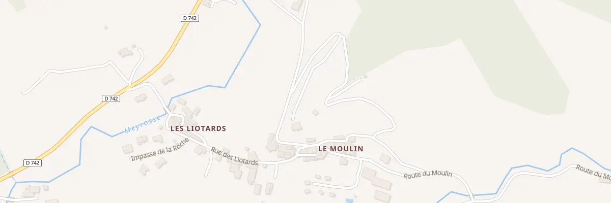 Plan du 285 Rte du Moulin à Romeyer