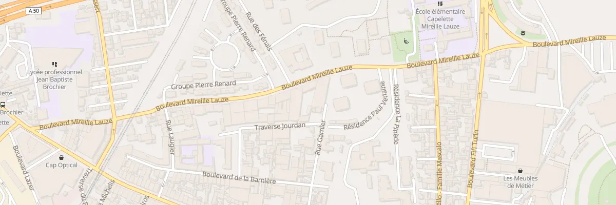 Plan du 88 Bd Mireille Lauze à Marseille 10e Arrondissement