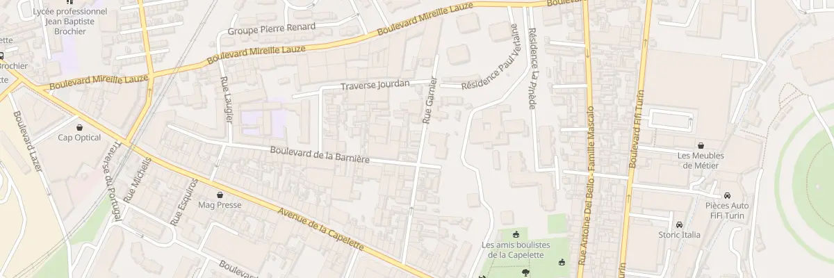 Plan du 27 Rue garnier à Marseille 10e Arrondissement