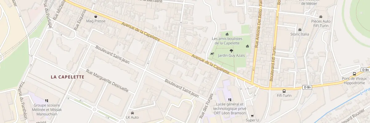 Plan du 192 Av de la Capelette à Marseille 10e Arrondissement