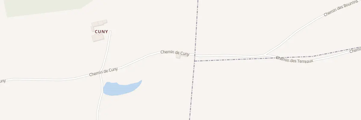 Plan du 862 Che de Cuny à Sainte-Blandine