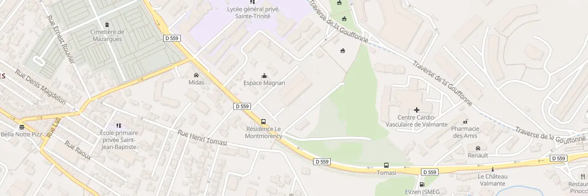 Plan du 73 Av Mal J de L de Tassigny à Marseille 9e Arrondissement
