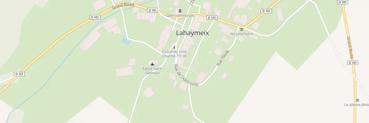 Plan du 7 Gr Grande Rue à Lahaymeix