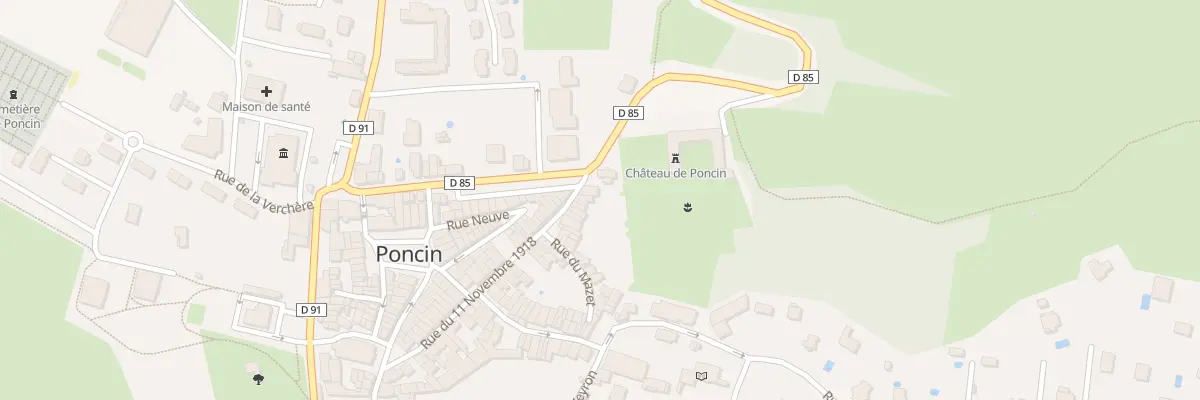 Plan du 58 Rue du 11 Novembre 1918 à Poncin