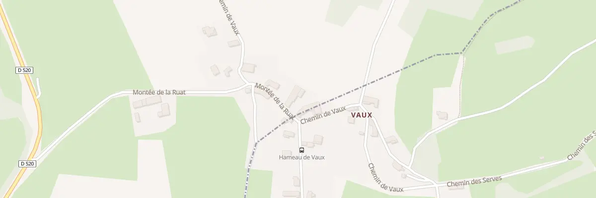 Plan du 2 Che de Vaux à Montrevel