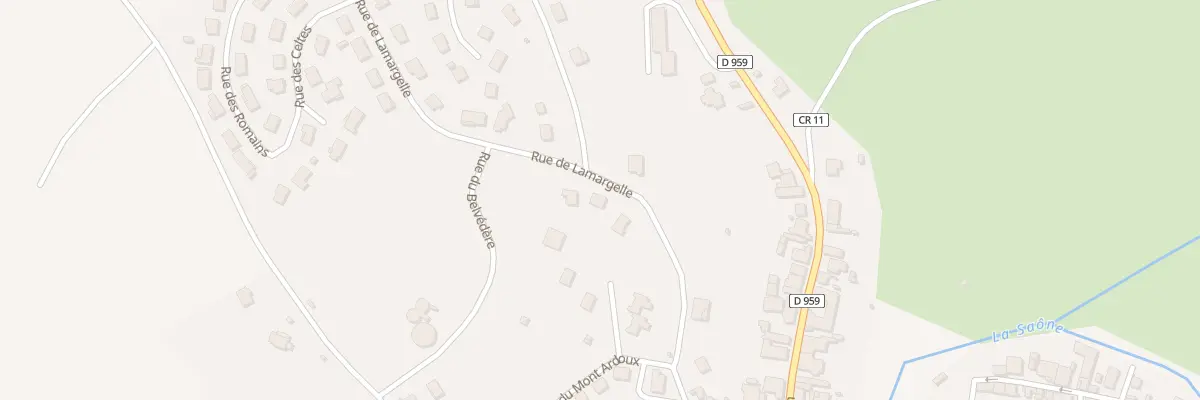 Plan du 11 Rue de Lamargelle à Pontailler-sur-Saône