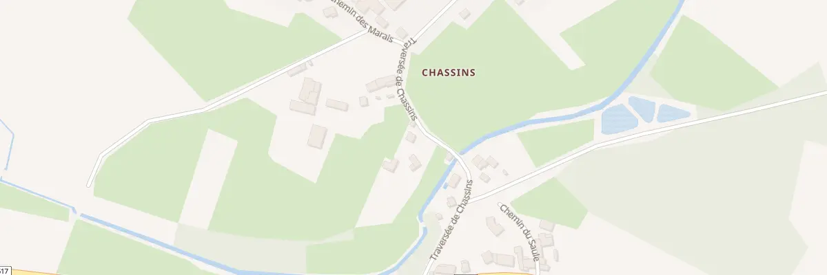 Plan du 233 Traversee de Chassins à Arandon-Passins