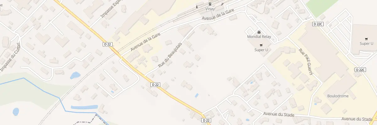Plan du 8 Rue du Beaujolais à Vinay