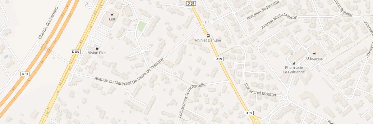 Plan du 12A Av Mal de Lattre de Tassigny à Bouc-Bel-Air