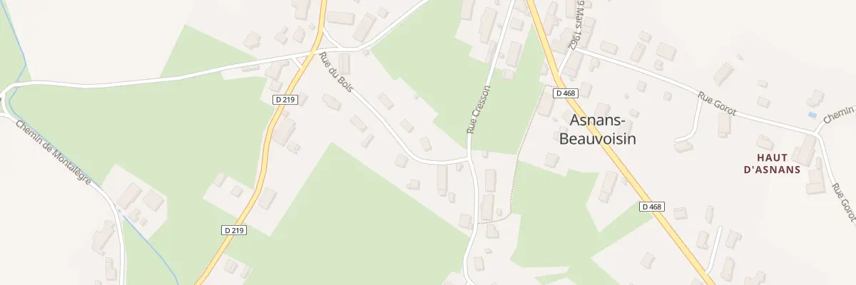Plan du 2 Rue du Bois à Asnans-Beauvoisin