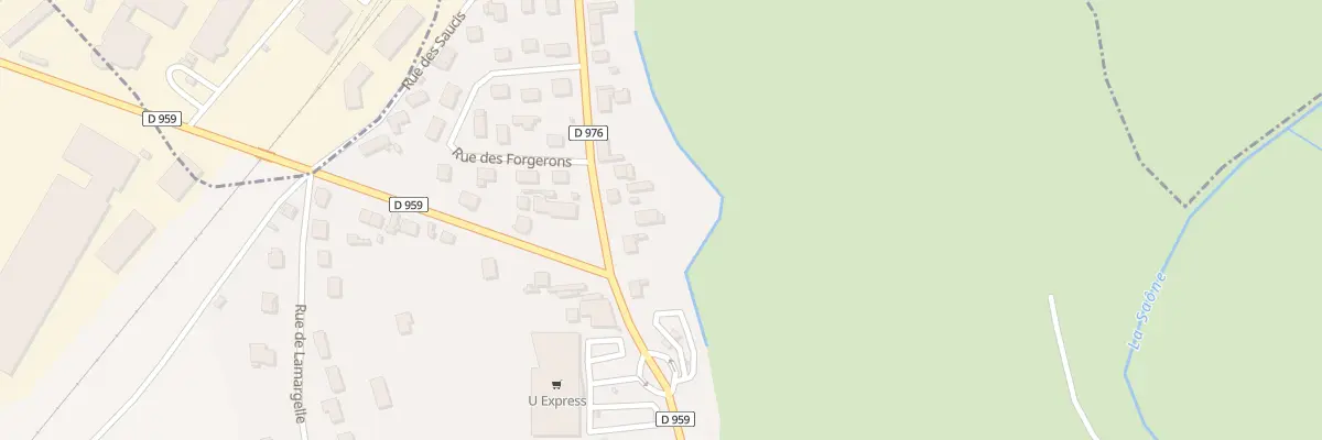 Plan du 22 Rue de la Gare à Pontailler-sur-Saône