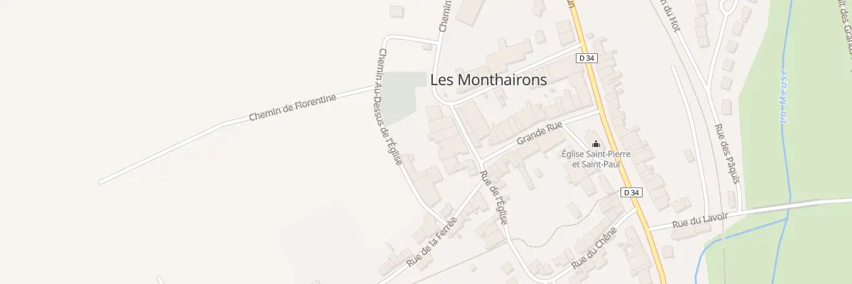 Plan du 41 Rue de l’Eglise aux Monthairons