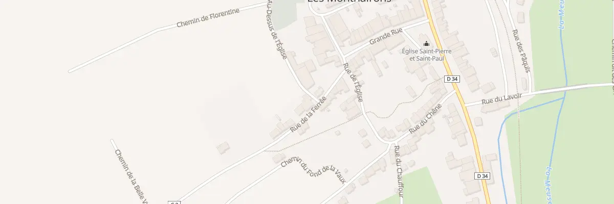 Plan du 12 Rue de la Ferree aux Monthairons